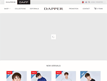 Tablet Screenshot of dapper.com